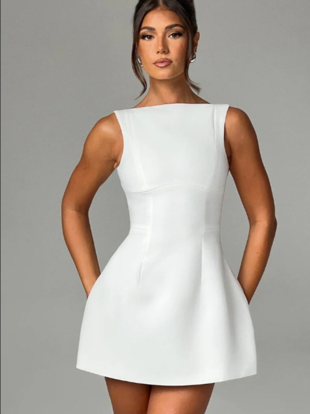BabyBoo Alana Mini White Dress In Size M NWT